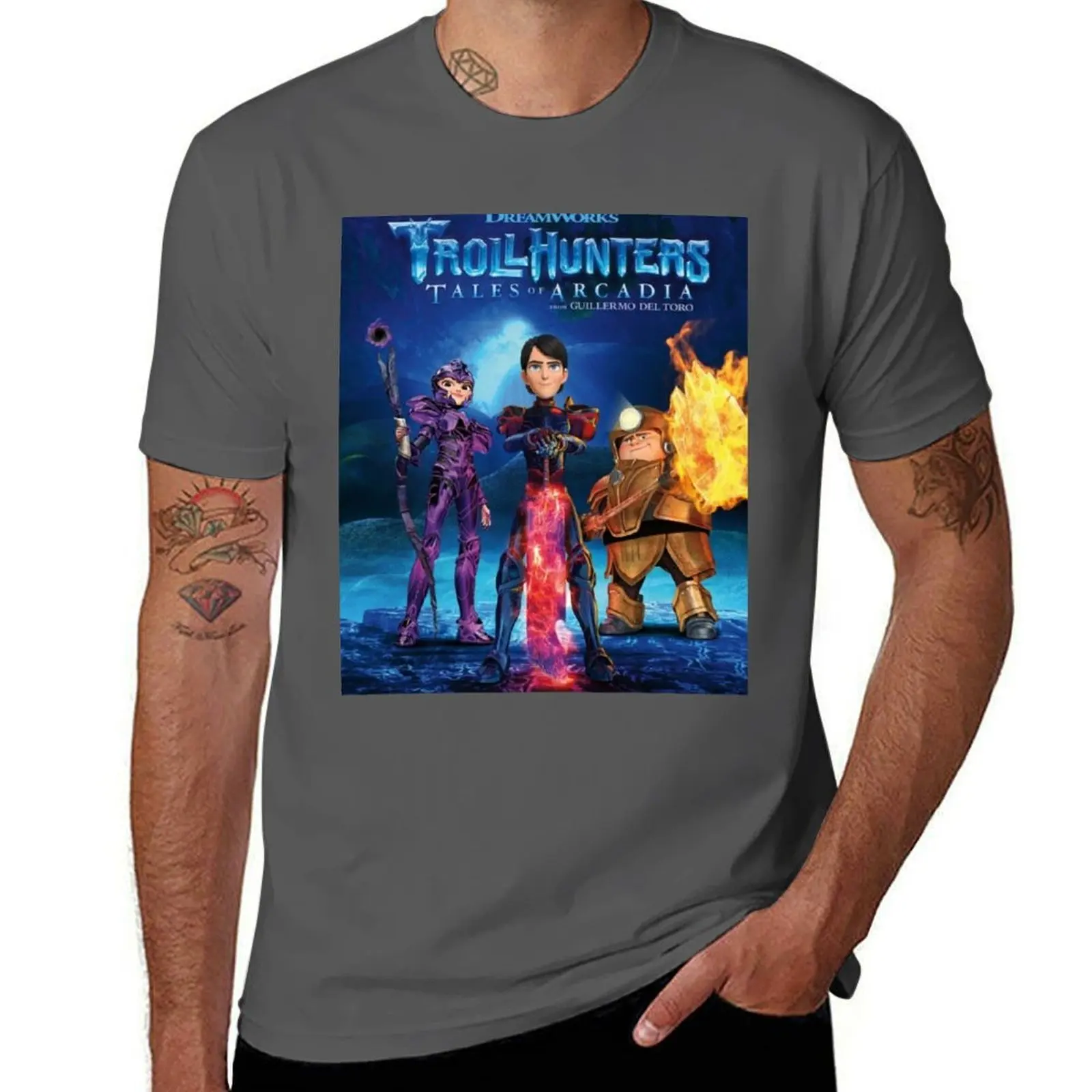 

tales of arcadia - trollhunters T-Shirt men t shirt cotton 100% man graphic t shirt T-Shirt