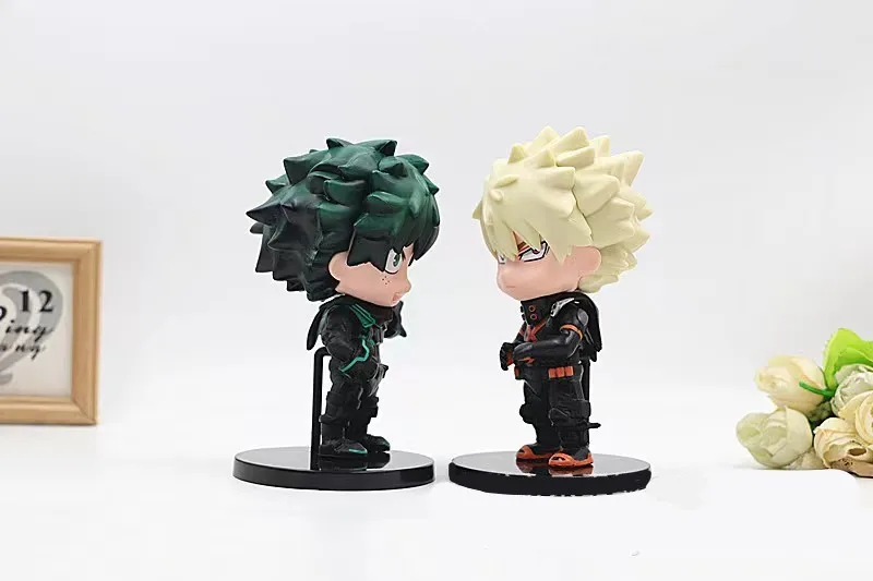 My Hero Academia Anime Figure Cute Deku Figurine Kawaii Midoriya Izuku PVE Model Toys Room Decor Exhibition Collectible for Gift