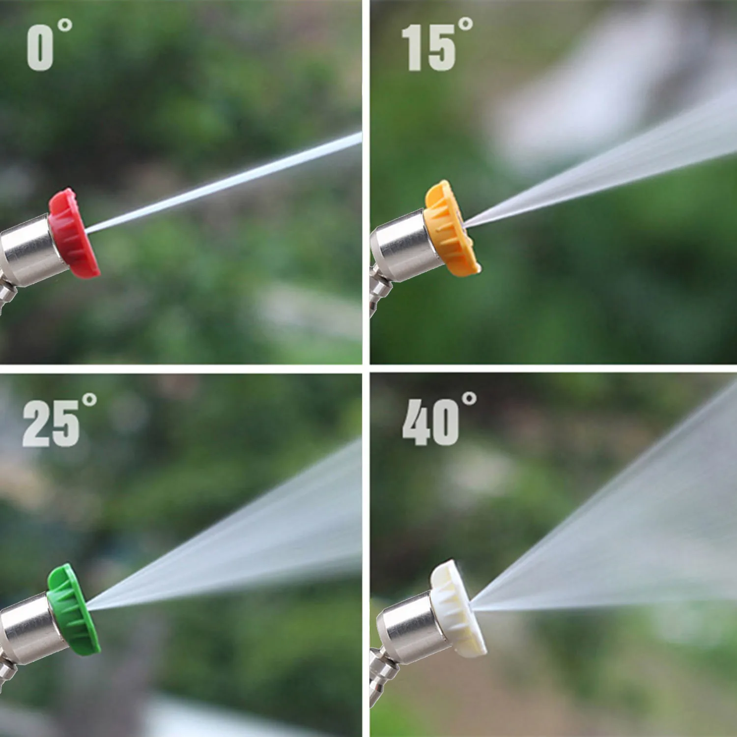 360° Rotatable Pressure Washer Nozzle Spray Tips 1/4