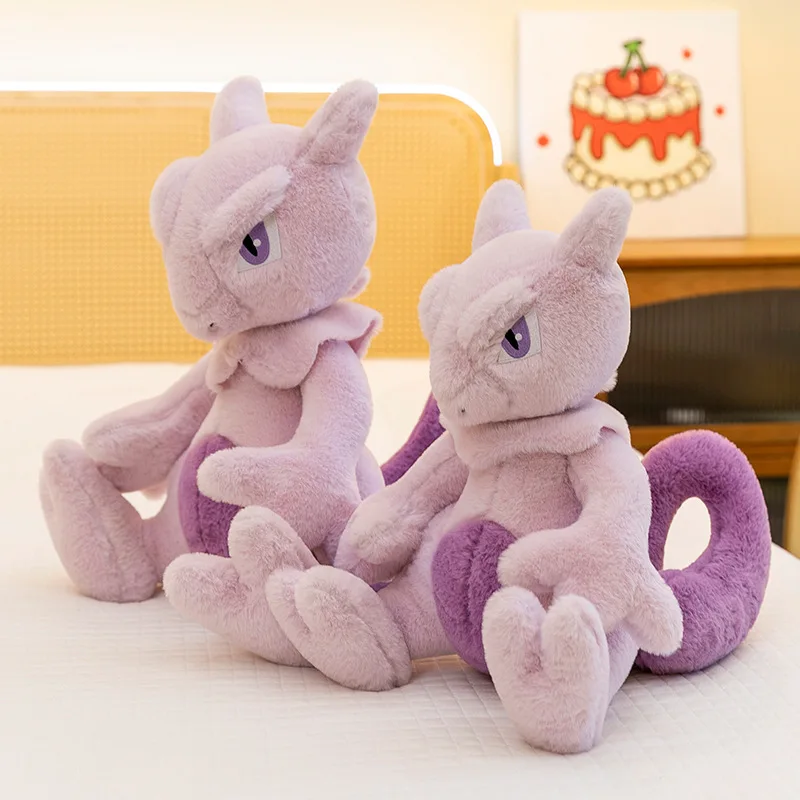 Pokemon Mewtwo Mew Plush Toys Pokémon Anime Plushie Dolls 32-80cm Kawaii Cartoon Soft Pillow Stuffed Birthday Gifts for Children