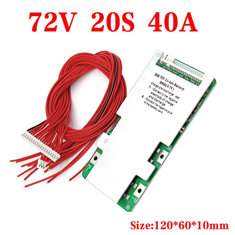 18650 21700 26700 BMS 24V 36V 48V 60V 72V 7S 10S 13S 16S 20S Li-ion 15A 30A 40A 50A 60A BMS with balanced same port Li-ion BMS