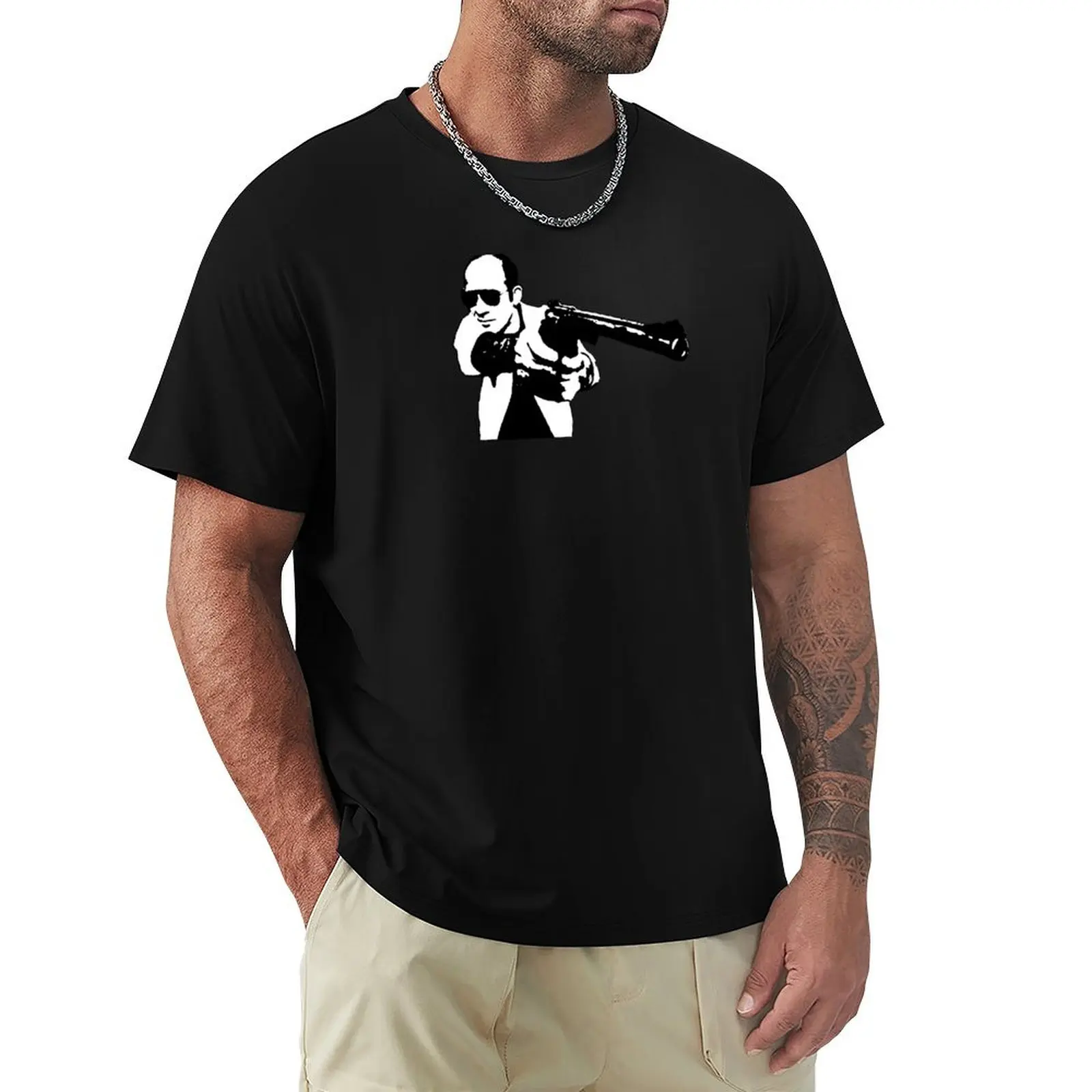 

Hunter S Thompson - Gun T-Shirt Plus Size Non-Shrink T-Shirt