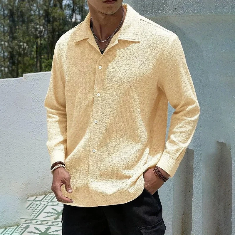 الرجال قميص طويل الأكمام الخريف الشتاء الذكور الملابس الفضفاضة حجم كبير أسود أبيض بلايز الهيب هوب قميص الموضة غير رسمي للرجال #6