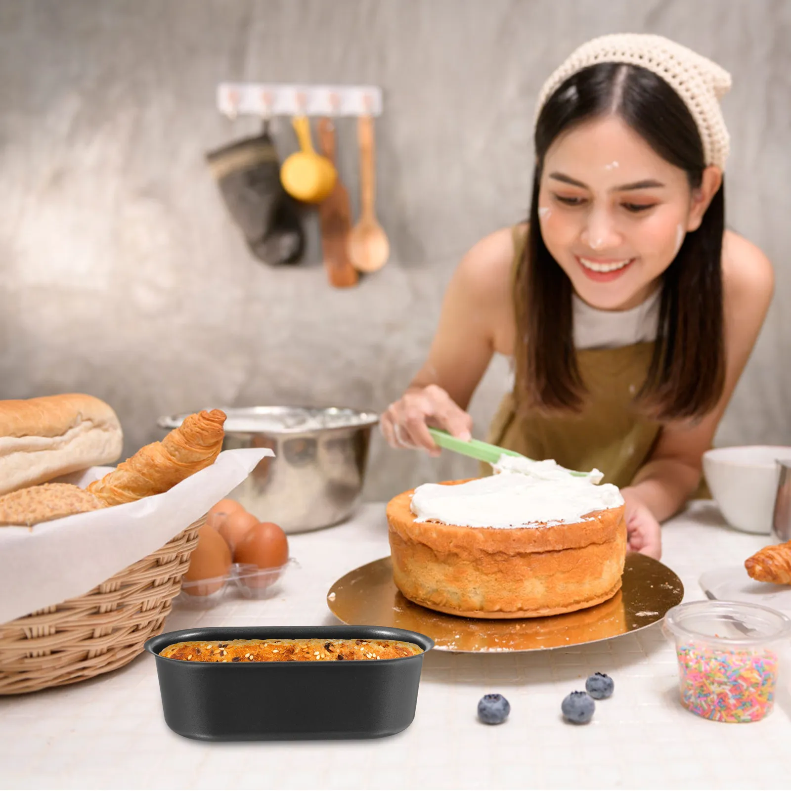 

Форма для выпечки 1 шт., антипригарный противень для домашнего чизкейка, хлеба, тостов, идеальный инструмент для завтрака, полдника, десертов, кухонный инструмент
