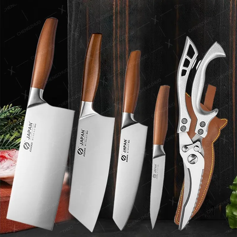 

Stainless Steel Slicing Meat Cleaver Professional Japanese Kitchen Knives Kitchen Chef Knife Vegetable and Fruit Slicing Knife