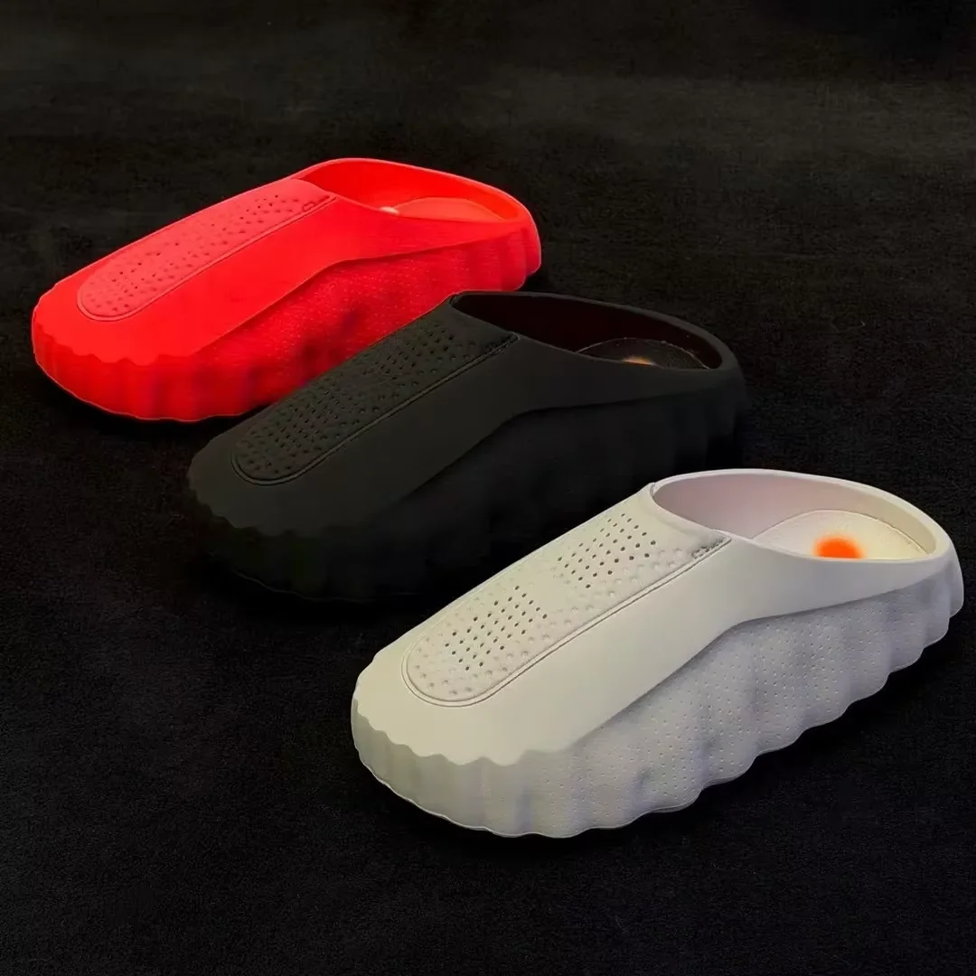 

Desginer Slide Slides Mind001 Slippers Soft Rubber Tech Comfortable Sandals Mules Clog Black Red Men Women Summer Shoes 002 Size