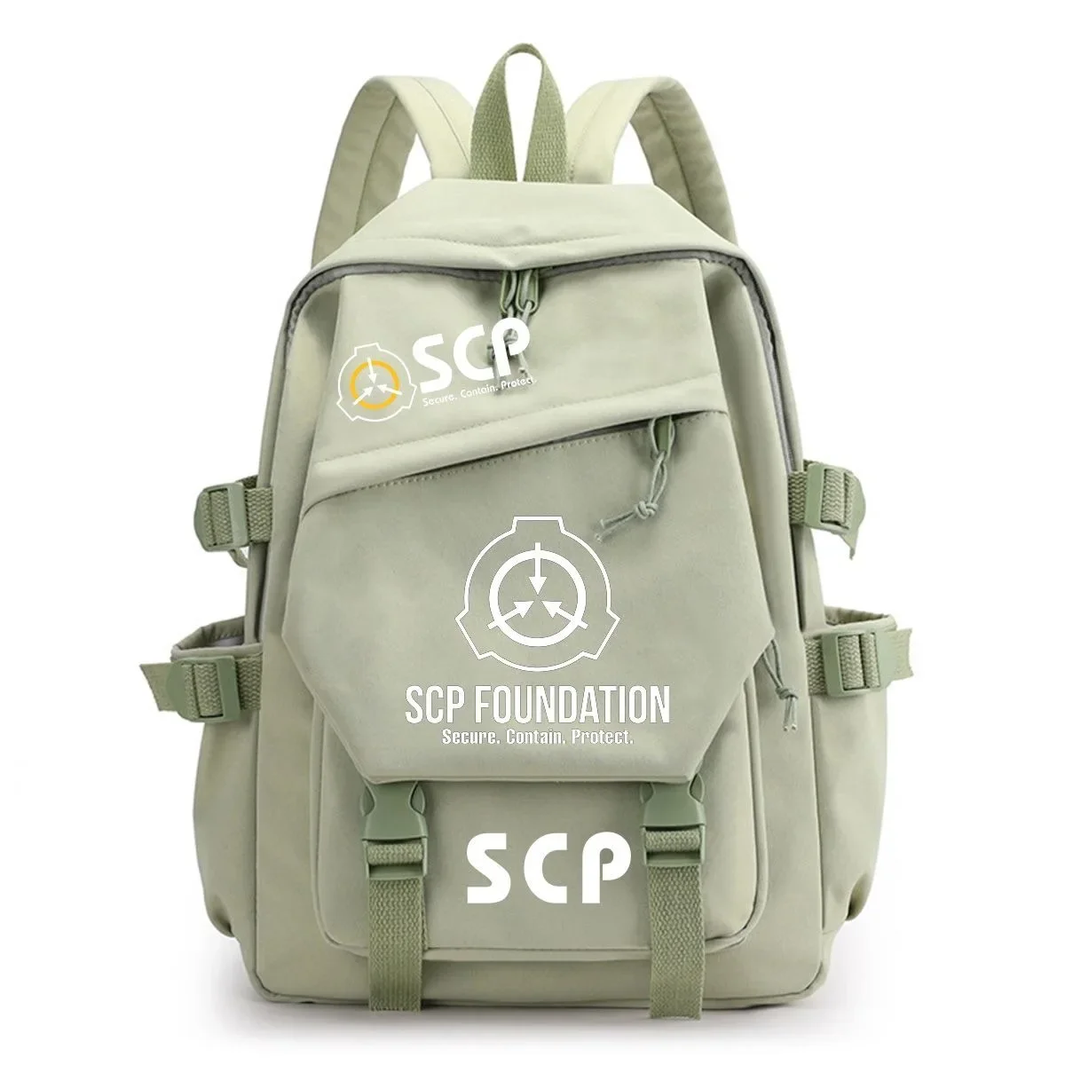Black Blue Green White Pink, SCP Foundation, Student Kids Teens School Bags, Large Capacity Mochilas Anime Backpacks Girls Boys