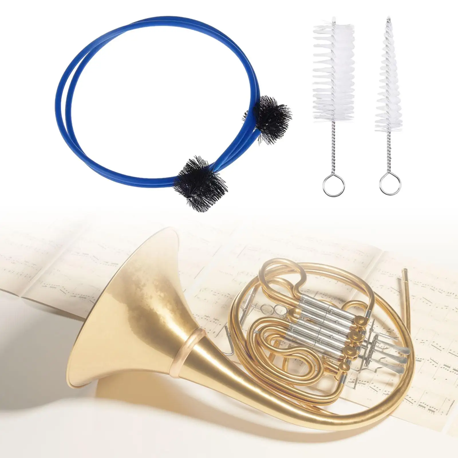 

Trumpet Cleaner Brush Soft Bristles Inner Kits Brass Instrument