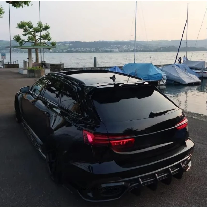 Transparent  Venom clear Tail Lights Luxury Customization for A6 C8 RS6 S6 orange red turn light customize