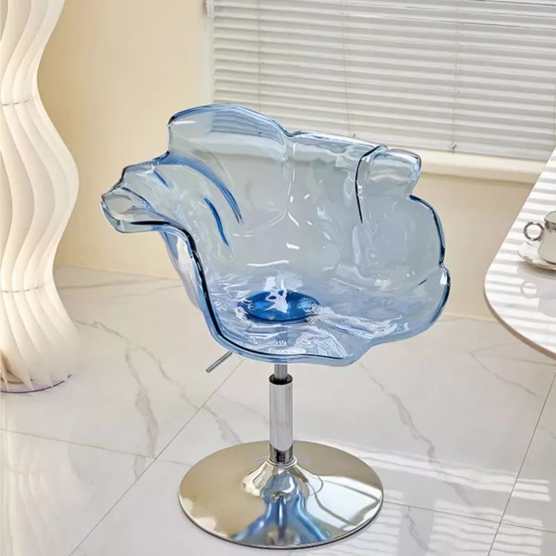 

MOMO Scandinavian Designer Petal Chair Net Red Liftable Dining Chair Living Room Desk Chair Light Luxury Transparent Chair