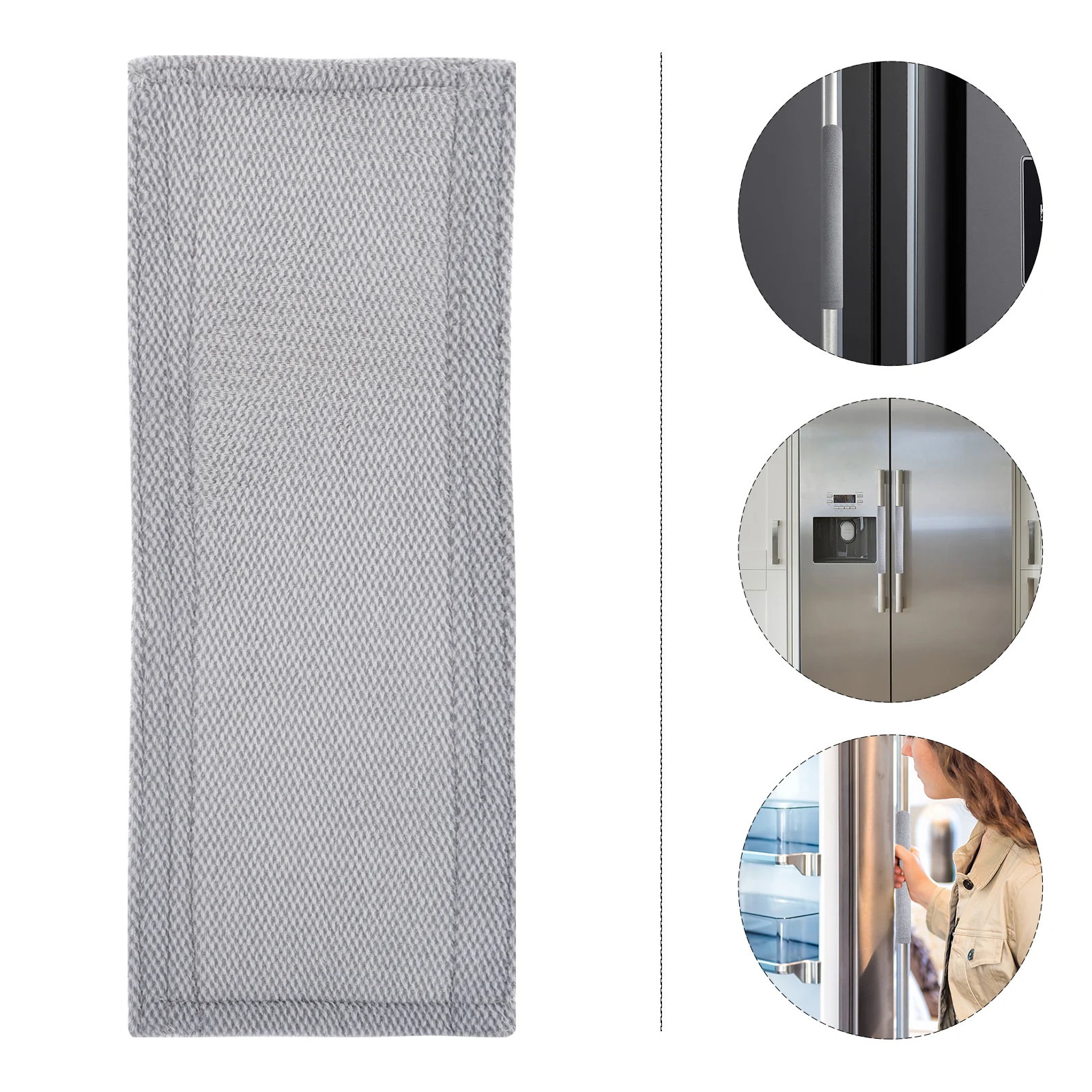 

2 шт. Нескользящие чехлы для ручек из мягкого хлопка, защитные накладки на ручки дверей холодильника и духовки, для кухонной техники, защита от масла и воды