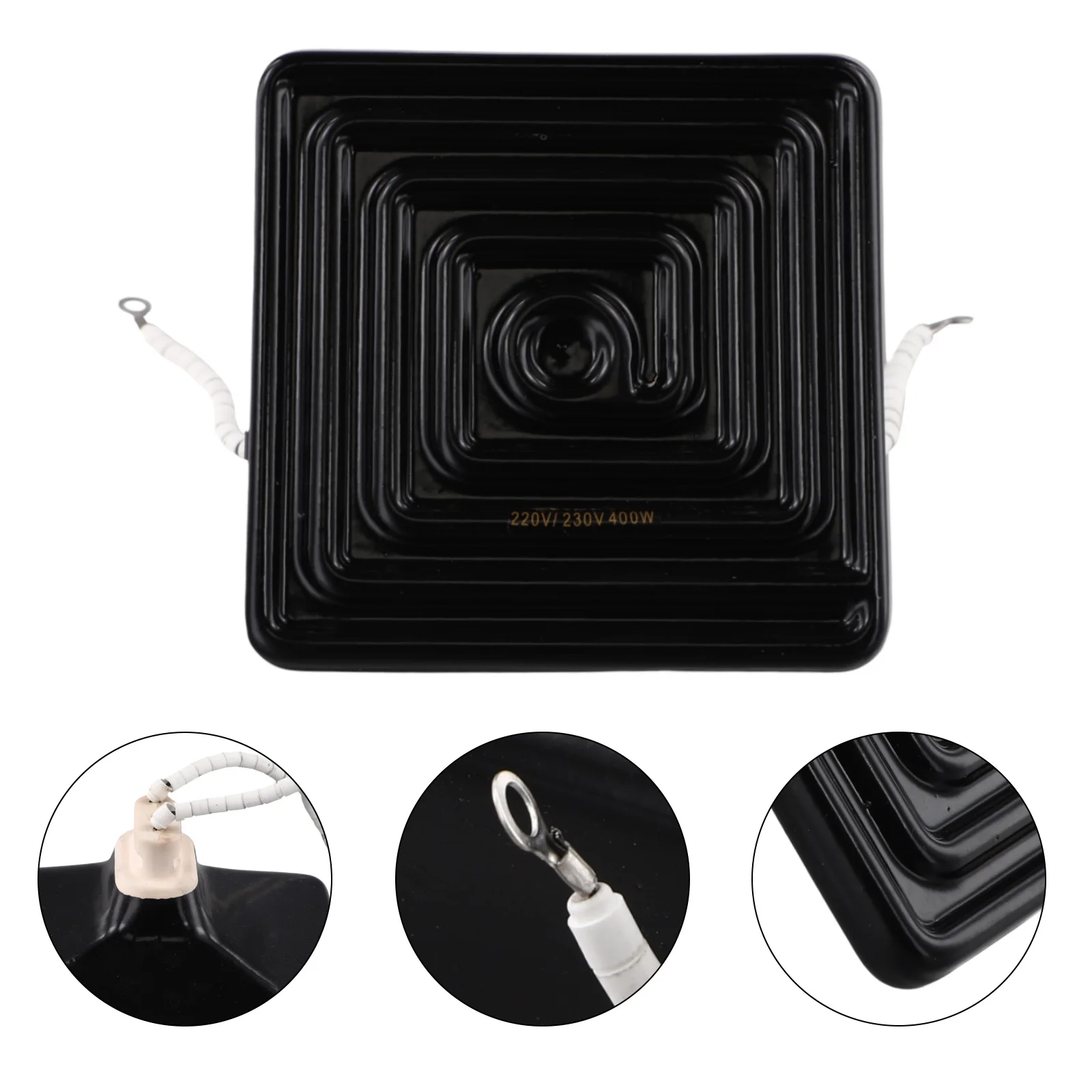 Infrared Embedded Electric Heating Plate 120*120 400W 500W 650W Outdoor Heating Cooling Winter Infrared Heating Element