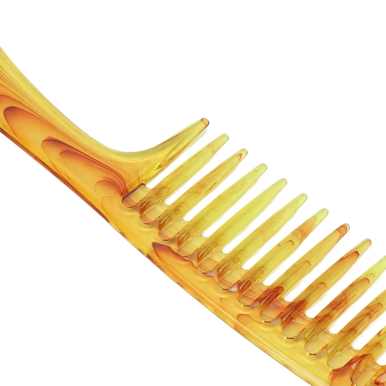 Pettine antistatico a denti larghi per capelli ricci riduce la caduta dei capelli, facile da usare, Design alla moda