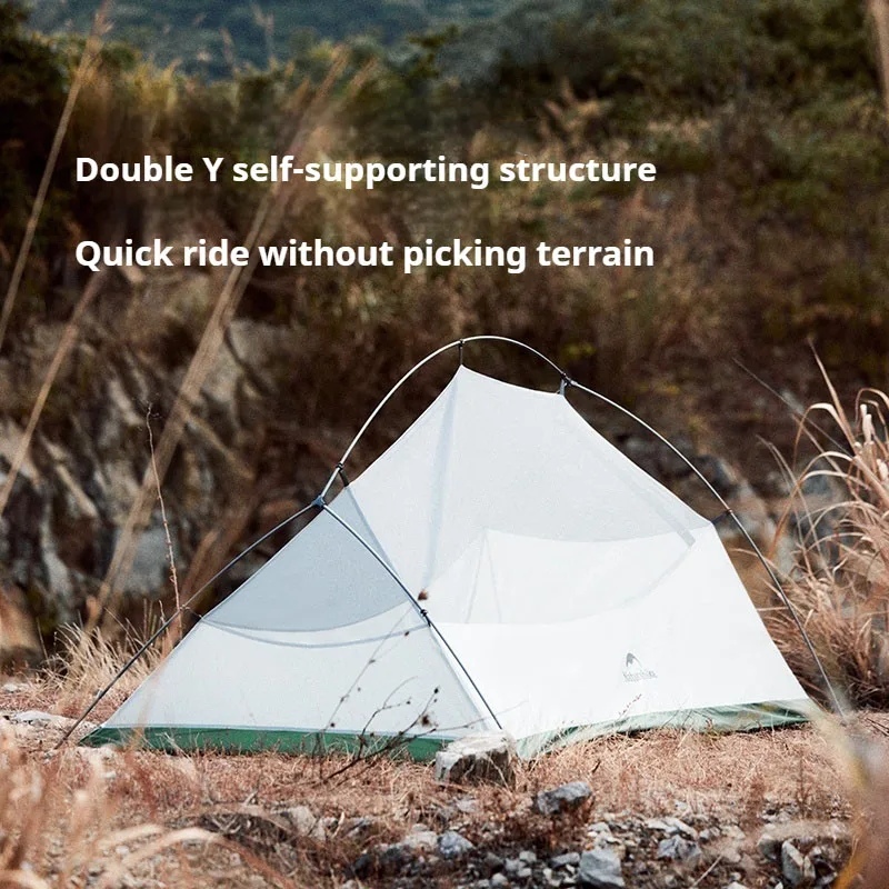 Naturehike Cloud Up BASE Camping Tent 1-2 People Ultralight Portable 3 Season Tents Outdoor Riding Hiking Tent 210T Polyester