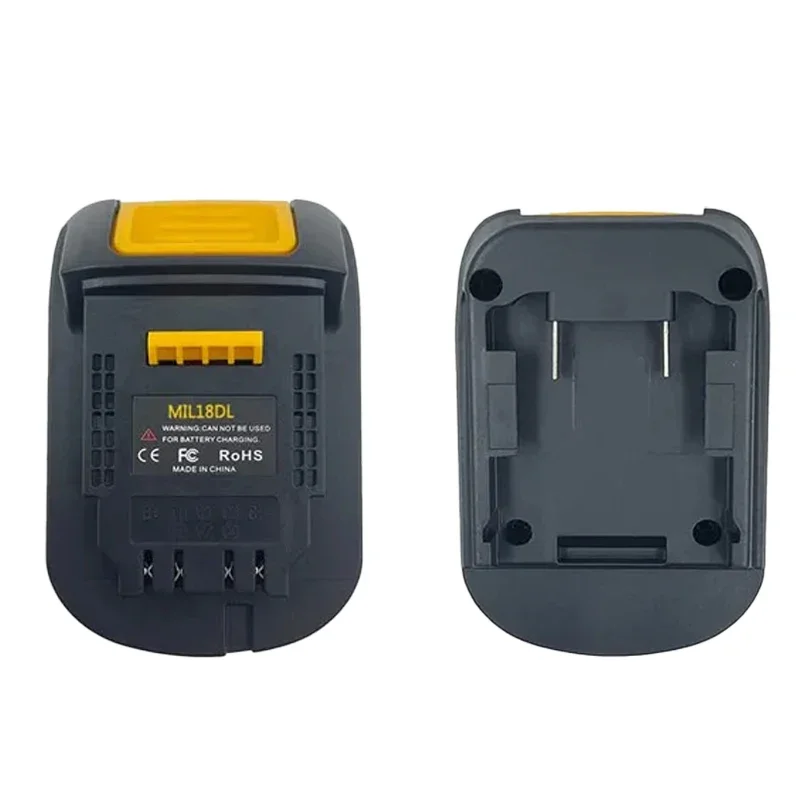 para Milwaukee 18v Bateria Converter para Dewalt 18v 20v Adaptador de Bateria Conversor Bateria Volt Fonte de Alimentação Ferramenta Adaptador Mil18dl