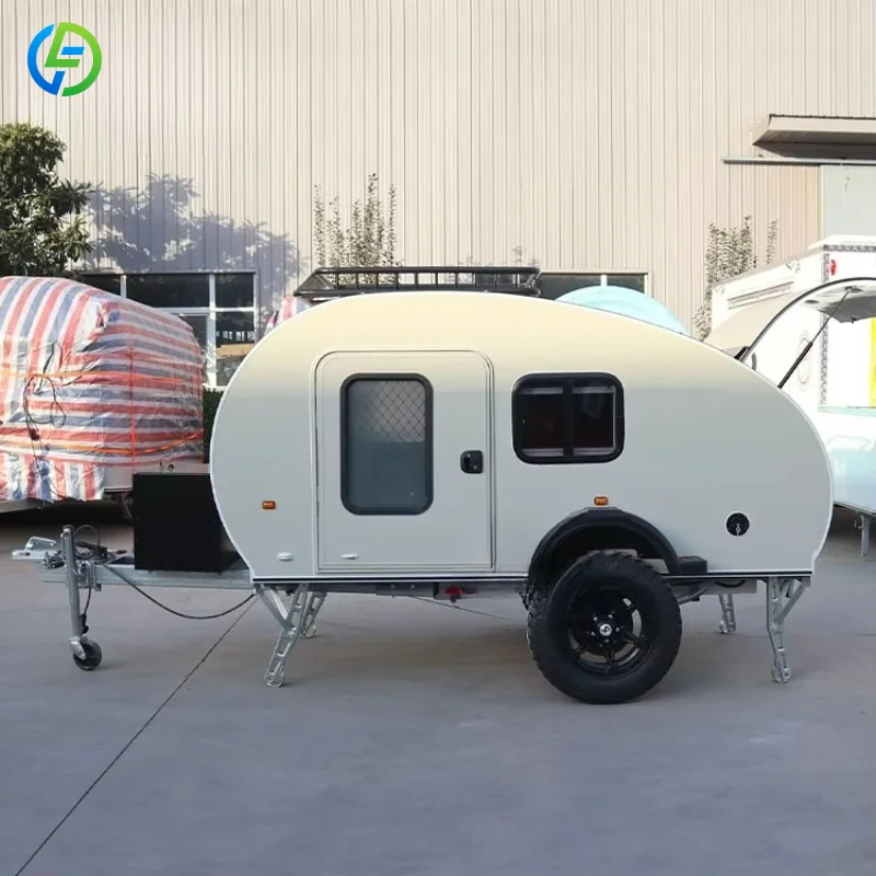 Wholesale Mini Lightweight Travel Trailer Teardrop Camper Trailer Tear Drop Trailer Rv Camper Small Caravan Camping Customized