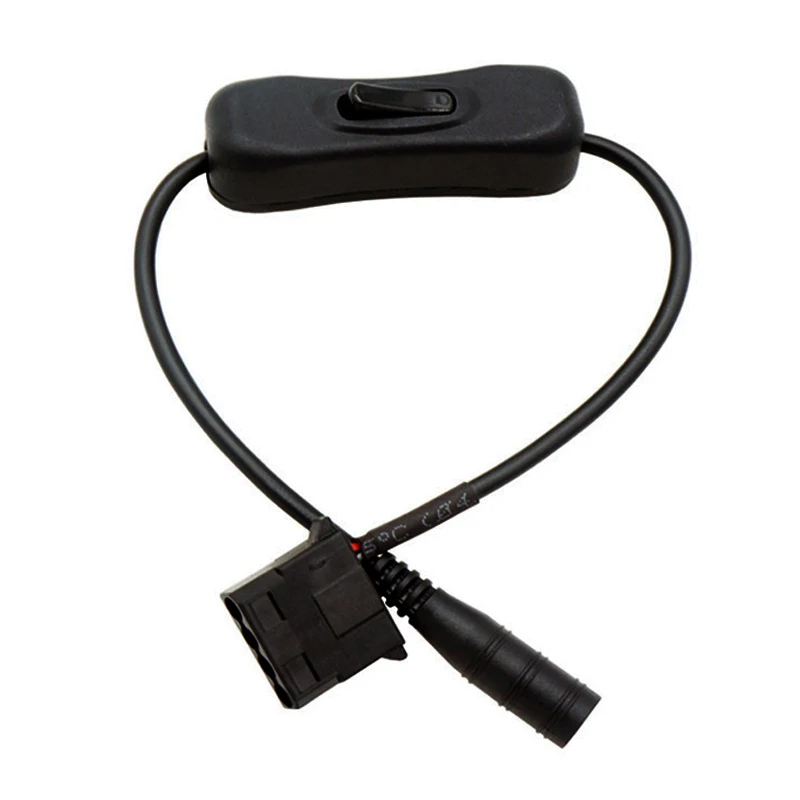 1pcs DC 5.5*2.1 to Molex 4 Pin Power Supply Adapter Cable with Switch for Computer fan Surveillance cameras routers