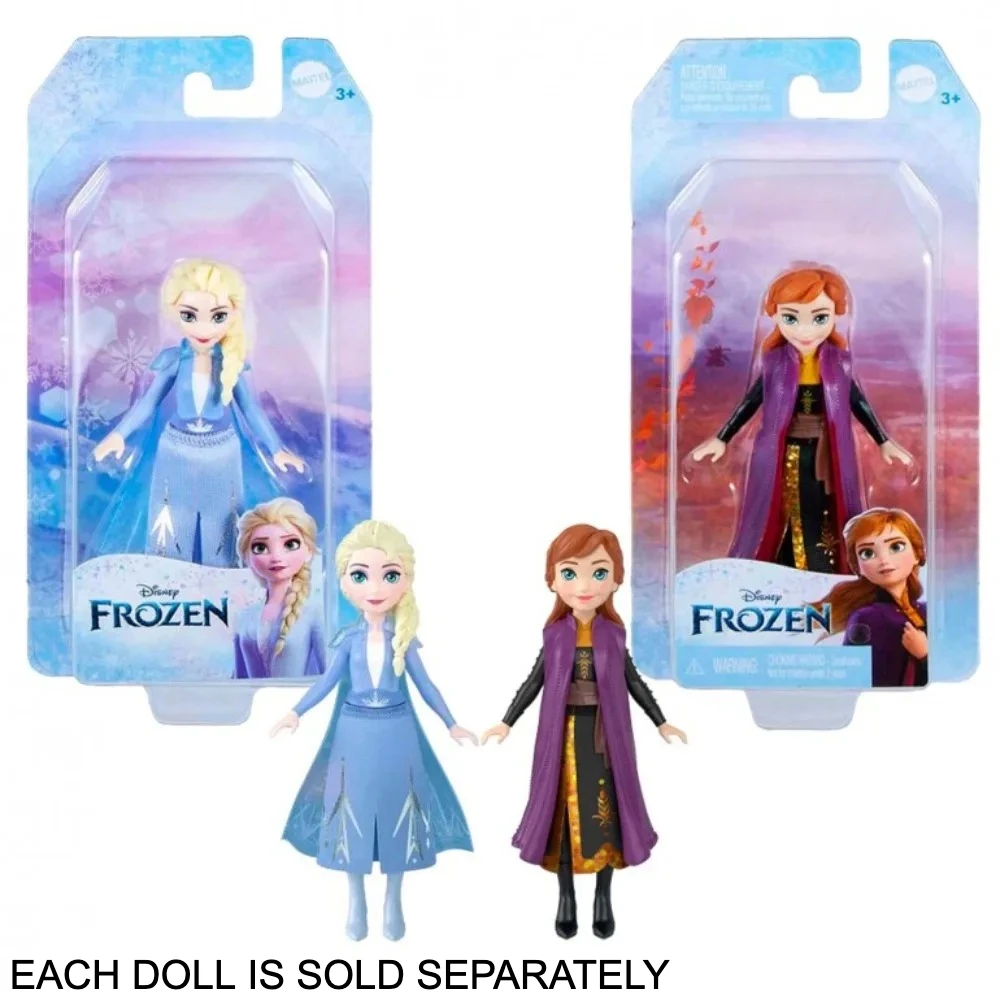 Original Disney Princess Mini Frozen Princess Elsa Anna 9 cm Miniaturpuppen für Mädchen Weihnachtsgeschenke Spielzeug für Kinder HPL56