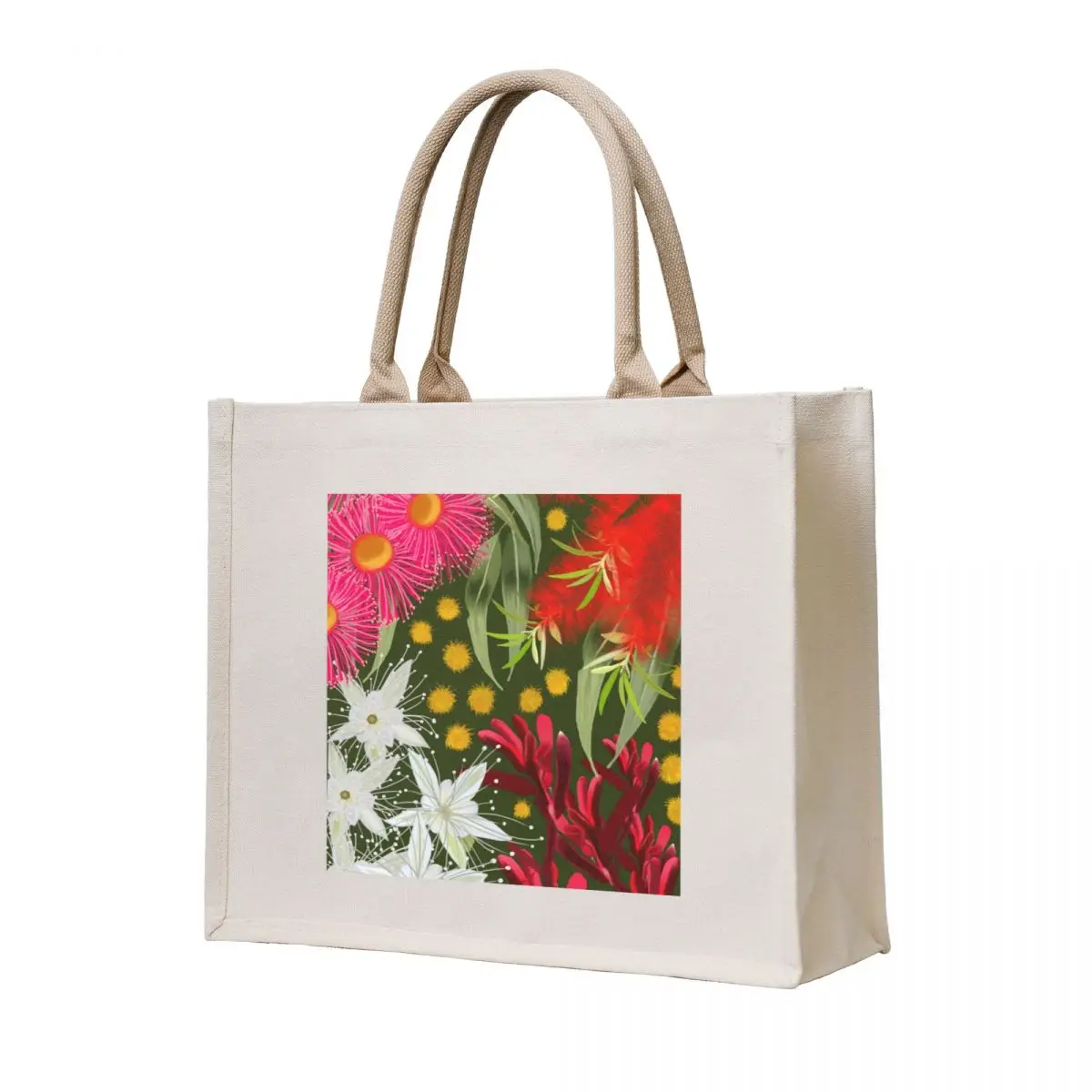 Jackie Austalian Native Flora Artwork Tote Bag canvas tote bags female bag Women's shopping bag