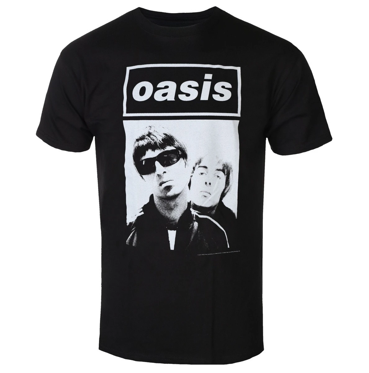 

Oasis Noel & Liam Boxed Photo Peripheral Pattern Printing Summer Luxury Brand Cotton Men's and Women's T-Shirts Short Sleeves
