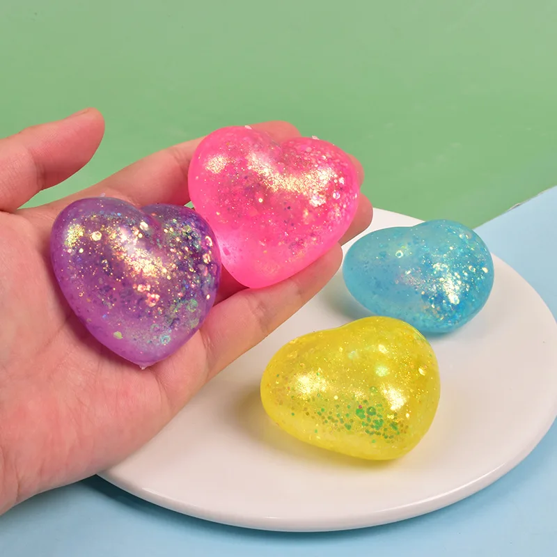 マルトース かわいい カラフル オーロラ ラブ 握って発散するおもちゃ スローリバウンド ストレス解消おもちゃ 大人向けギフト