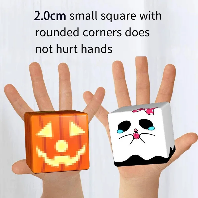 2.0cm DIY 80szt. Klocki konstrukcyjne Moja Magnetyczna Światło Klocki Magnetyczne Zabawka do składania dla dzieci model dekoracja 3 lata +