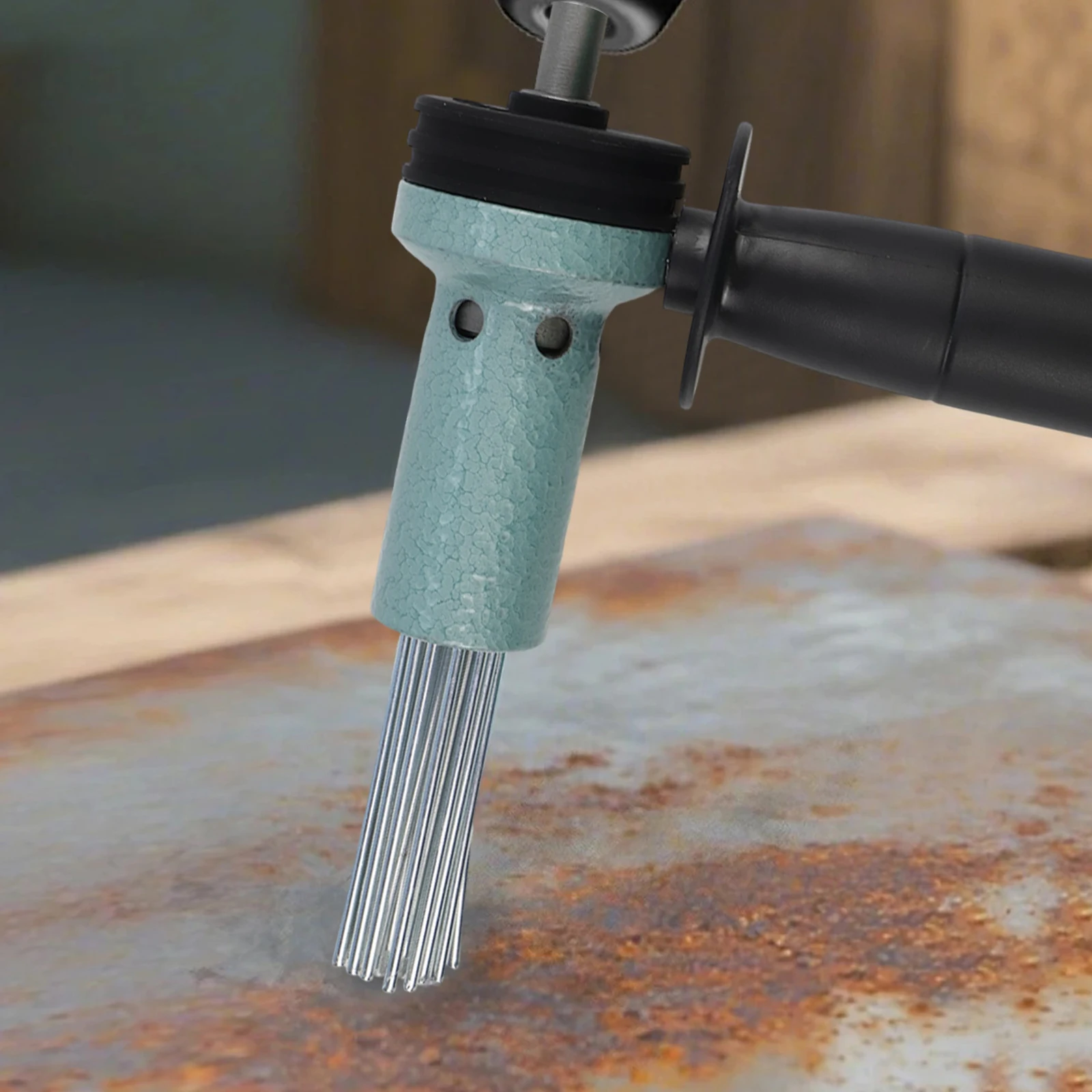 

Адаптер для игольчатого скребка с хвостовиком SDS для электрического молотка, используемый для удаления ржавчины, очистки бетона и сверления кирпичной кладки.