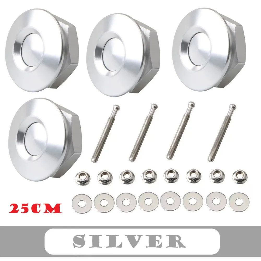 4er-Set 25/30/32mm Auto-Druckknopf-Motorhaubenverschluss Schnellverschluss-Clip-Kit Aluminium Motoraußenverkleidungsteile Universal – Detail 11