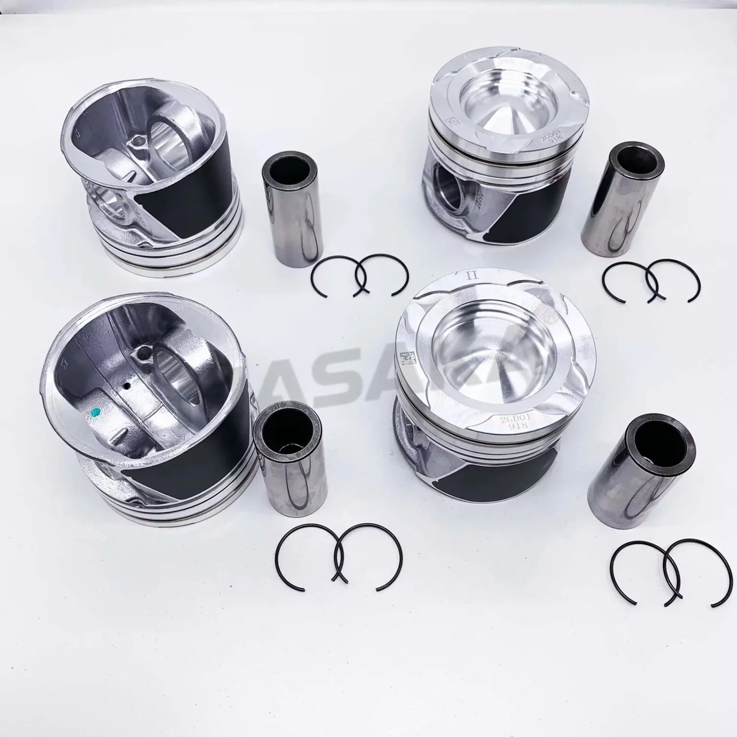 2GD 2GD-FTV Reinforced Piston & Piston Ring Set for Toyota Fortuner,Hilux,Innova,Hiace 2.4L 2015- 13101-0E010,13101-11180
