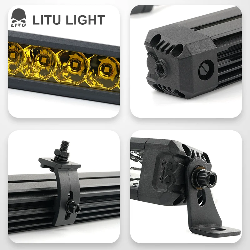 6-52inch 30W 150W 250W Off Road Work Light Bar 12V 24V Auto Driving Lamp for Car Jeep Truck 4x4 ATV UTV Boat LED Light Bar