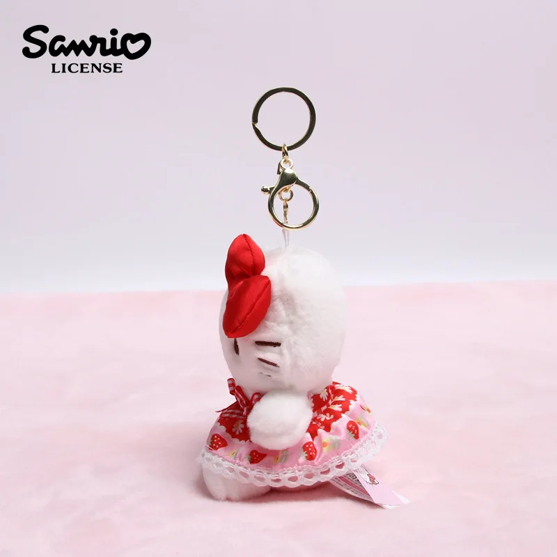 Miniso Sanrio حقيقي كاتي أفخم المفاتيح قلادة لطيف حقيبة مدرسية صغيرة معلقة الديكور KT القط الملحقات