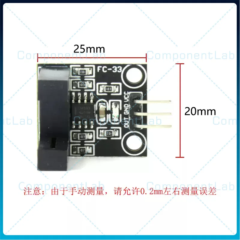10-50pcs Interlocking photoelectric sensor module, pulse counter, motor speed measurement, position limit slot-type optocoupler