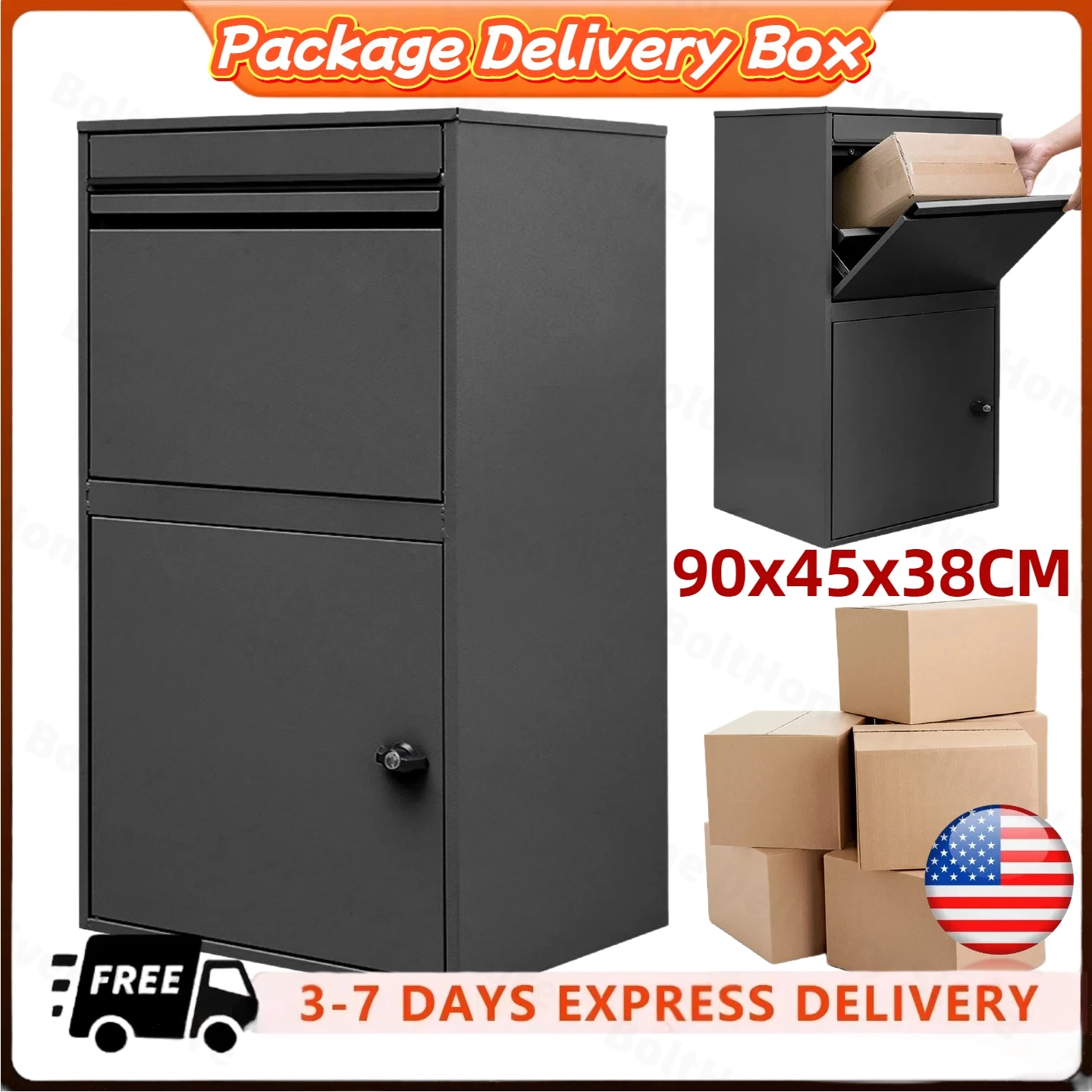 

Коробки для доставки посылок, внешний почтовый ящик для посылок с замком, противоугонный дизайн, устойчивый к атмосферным воздействиям для дома и офиса