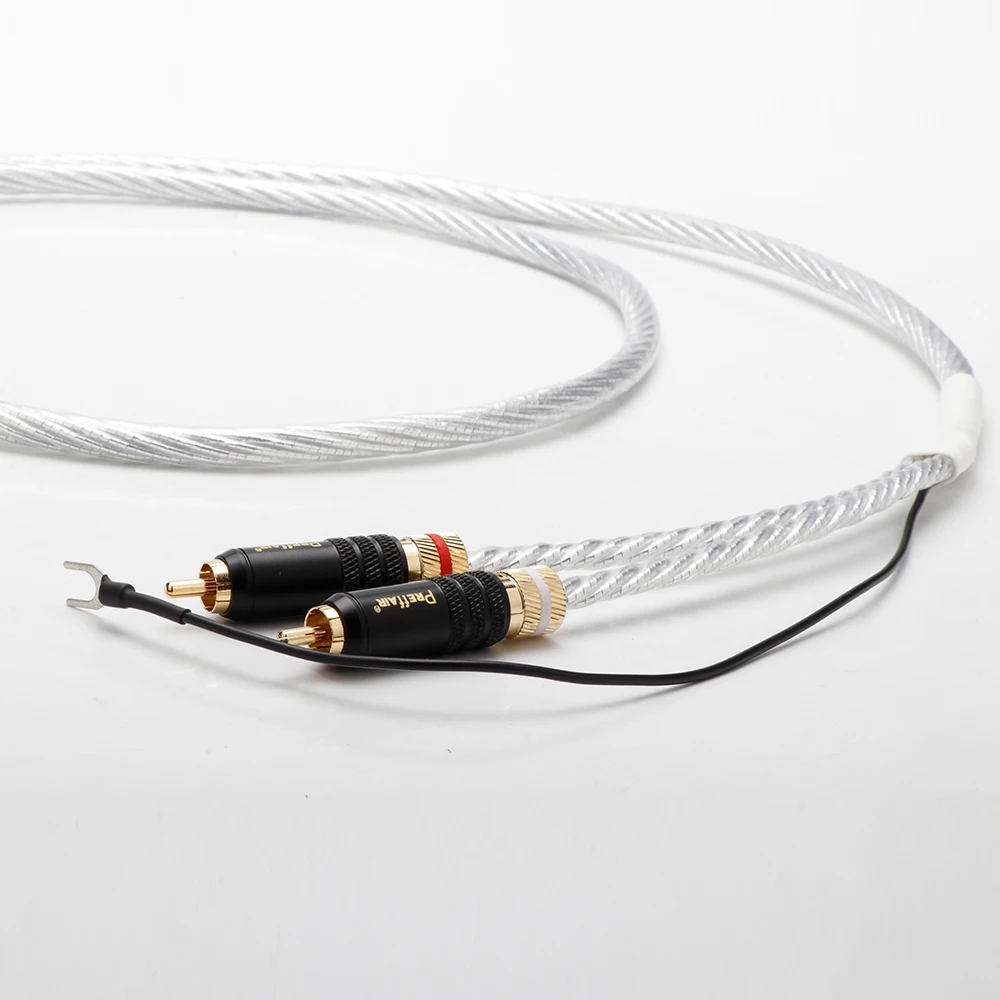 คุณภาพสูง Tonarm 5 Pin DIN & RCA Phono Turntables Analog Cable