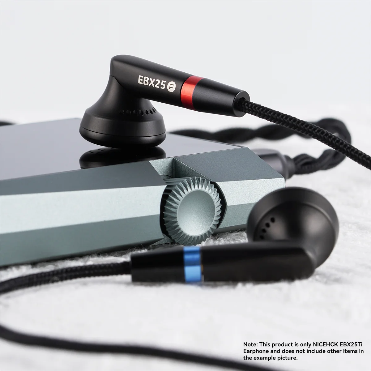 NICEHCK EBX25Ti Monitor auricolari Cupola da 14,2 mm Membrana placcata in berillio Auricolare MMCX sostituibile dinamico con processo CNC a 5 assi