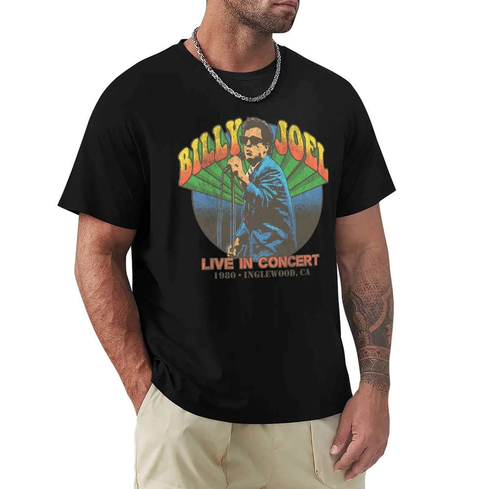 Live In 1980 T-Shirt Quick Dry Training Short Sleeve Tee