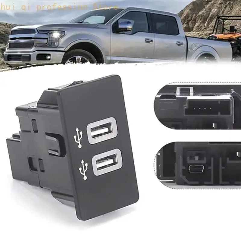 2 USB-Armaturenbrett-Anschlusseinsatz HC3Z-19A387-F für den Ladezugang für Mobiltelefone Auto H8WE – Detail 9