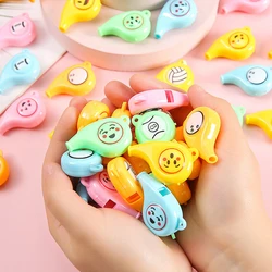 20pcs Cute Sports Whistle Cartoon Plastic Whistle Toy for Kids Birthday Party Favor Treat Guest Gifts School Goodie Bag Fillers