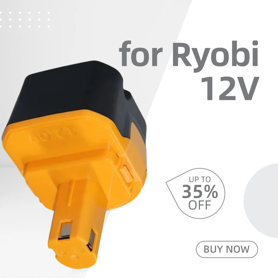 

AIMJIN 4800mAh 6800mAh 9800mAh for Ryobi 12V Power tool Battery Replacement B-8286 BPT1025 RY-1204 1400143 1400652 1400670