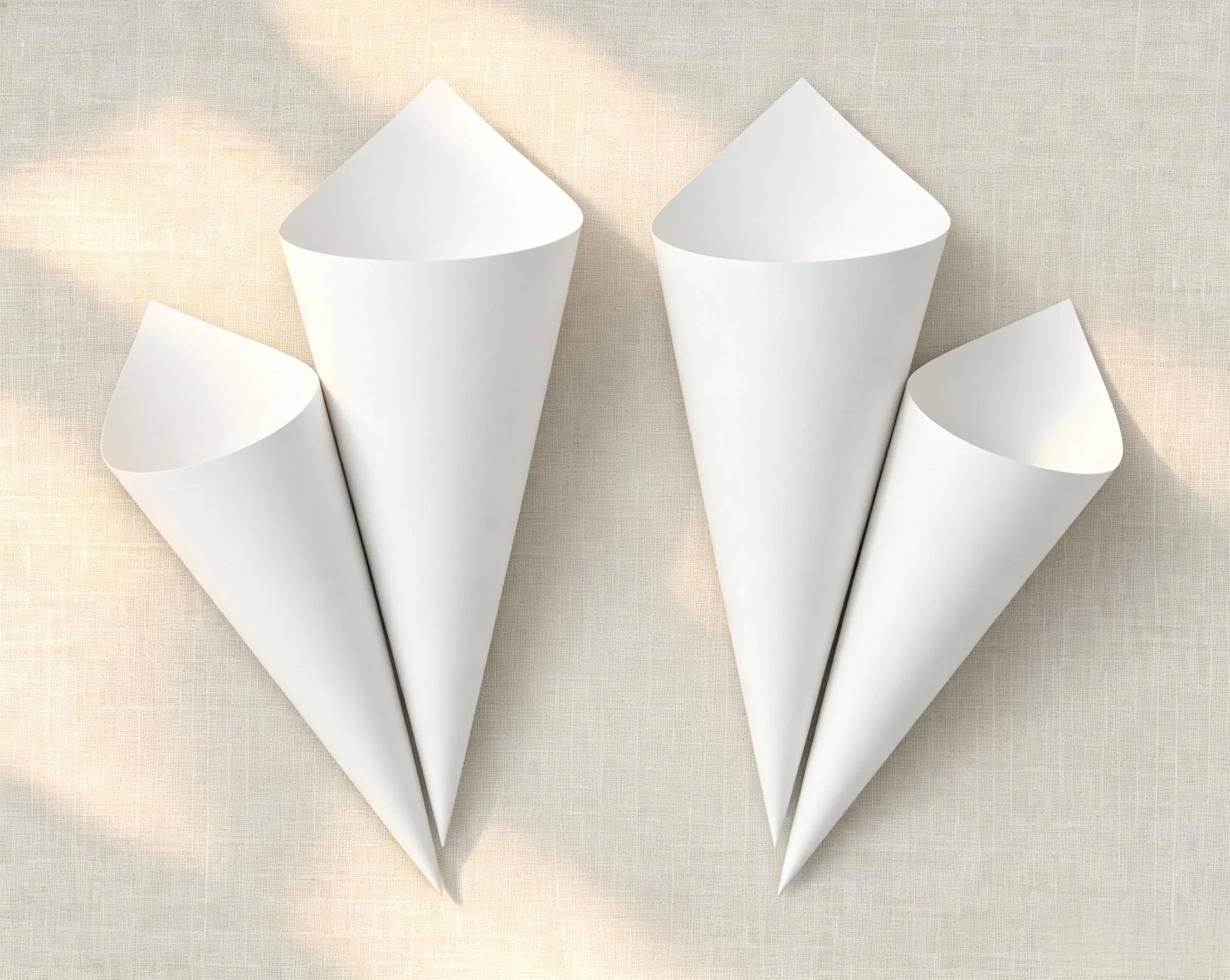 25 pièces de porte-confettis en papier imprimable pour mariage, en forme de cône, pour pétales de rose, décoration suspendue pour cérémonie de départ et de communion.