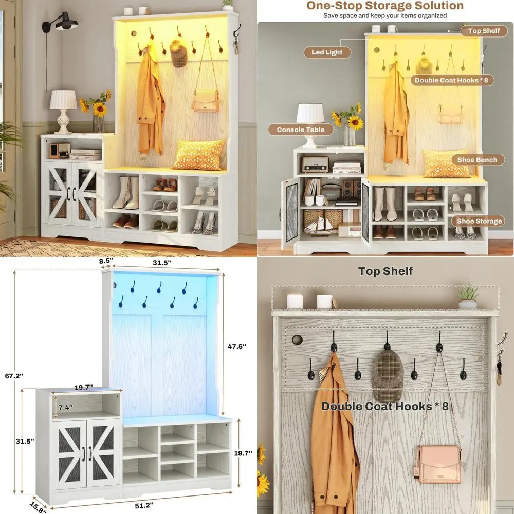 

Журнальный столик с подъемной столешницей в фермерском доме с зарядной станцией и USB-портами, квадратный журнальный столик с хранилищем и светодиодной подсветкой, деревянный квадратный CE