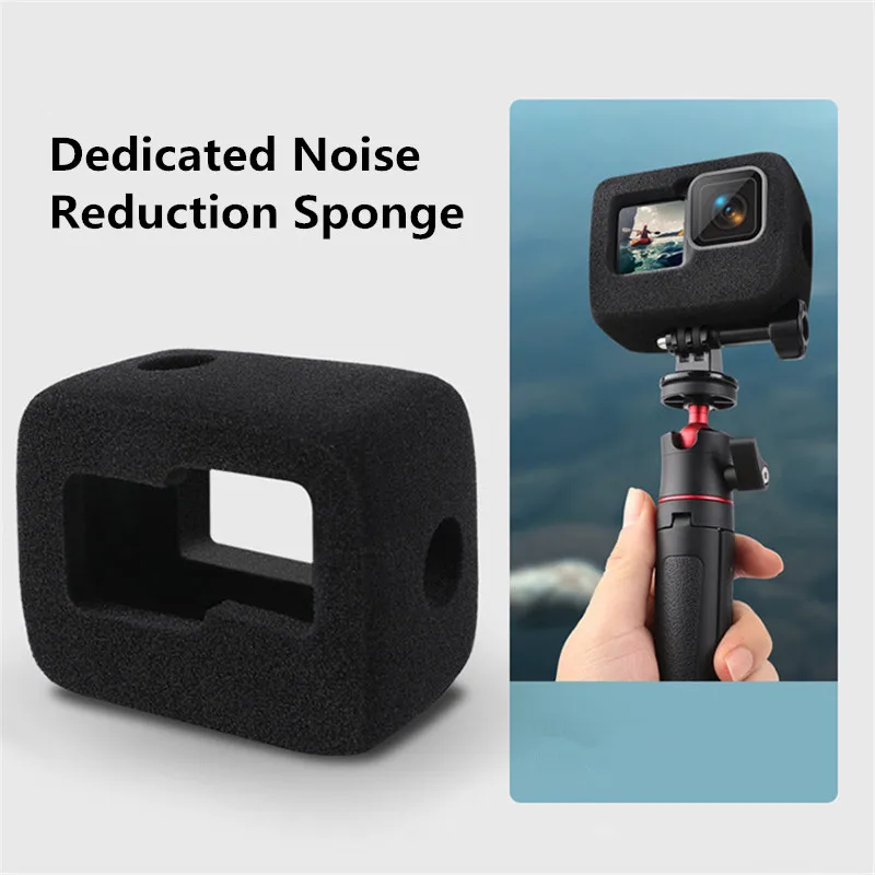 Windslayer for GoPro Hero 13 12 11 10 9 Black Windshield Foam Cover Sponge Noise Reduction Windproof Case Go Pro 12 Accessories