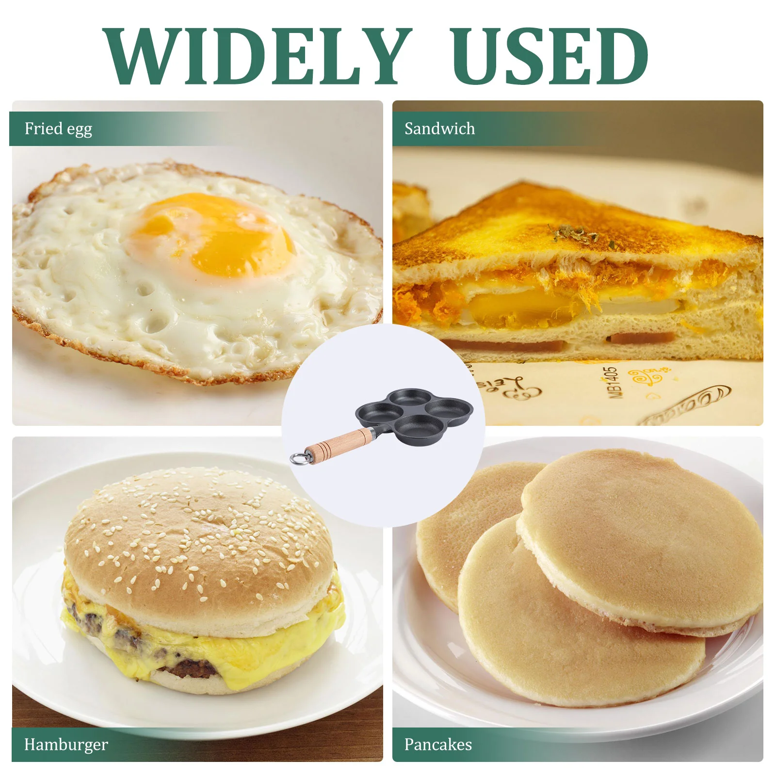 Pan Egg Pancake Frying Cast Iron Fried Mold Mini Maker Baking Nonstick Stick Stove Cooker Non Rustless Omelette Dumpling