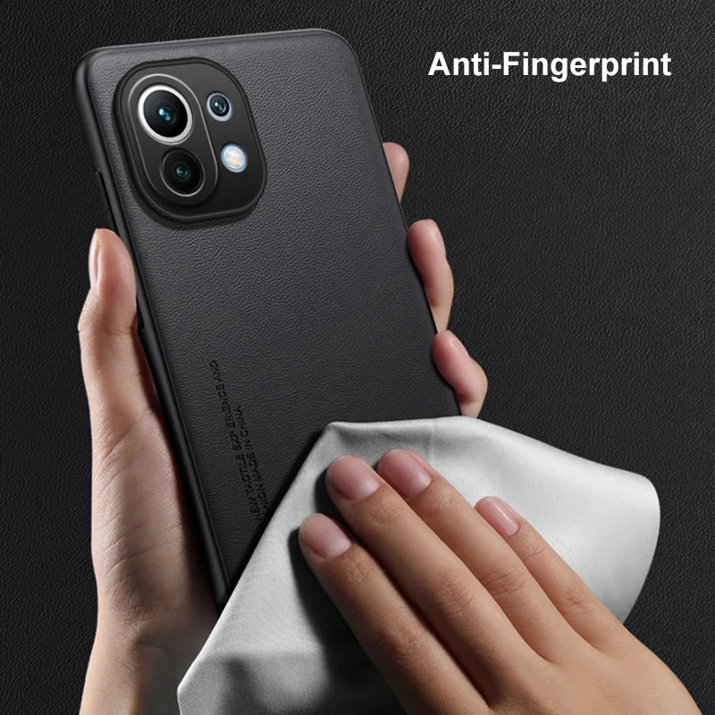 Luxury Leather Case For Xiaomi Mi 11 Lite 5G NE Back Cover Silicone Shockproof Protection Phone Case For Xiaomi 11 Lite 11Lite