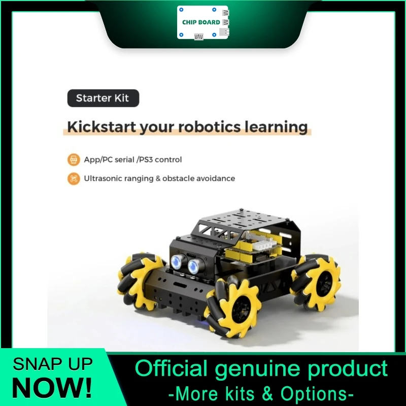 Hiwonder miniAuto Pro ESP32 AI Robot Car with ESP32-P4C5 LLM 2DOF Arm Omni Drive