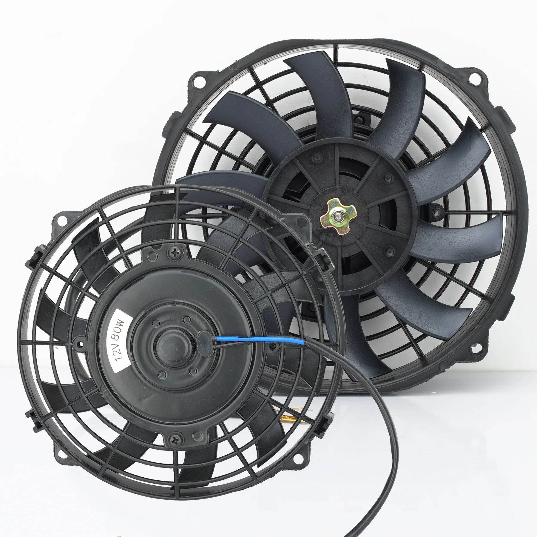 Universal 7/10/12/14 Inches 12V 80W/120W  Car Air Conditioning Electronic Radiator Cooling Fan Blade Electric Cool Kit