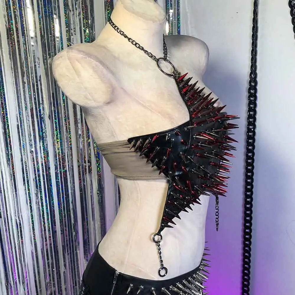 

Цифровой гранж Эко Модный готический танк ручной работы Эмо Эмо Электронные девушки Harajuku Гот DIY Подростковый череп Y2K ТОпы 90-х Панк-рок Kawaii