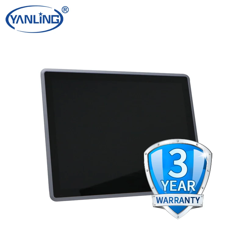 Factory Sale 15inch Fanless Industrial Panel PC J1900 Embedded VESA Mount Capacitive Monitor Linux In Stock