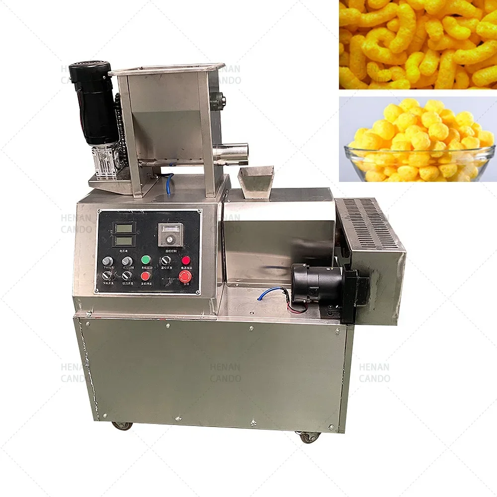 Stainless Steel Puff Corn snack making Extruded Machine rice Puffing Machine Rice Corn Puff Making Machines For Sale