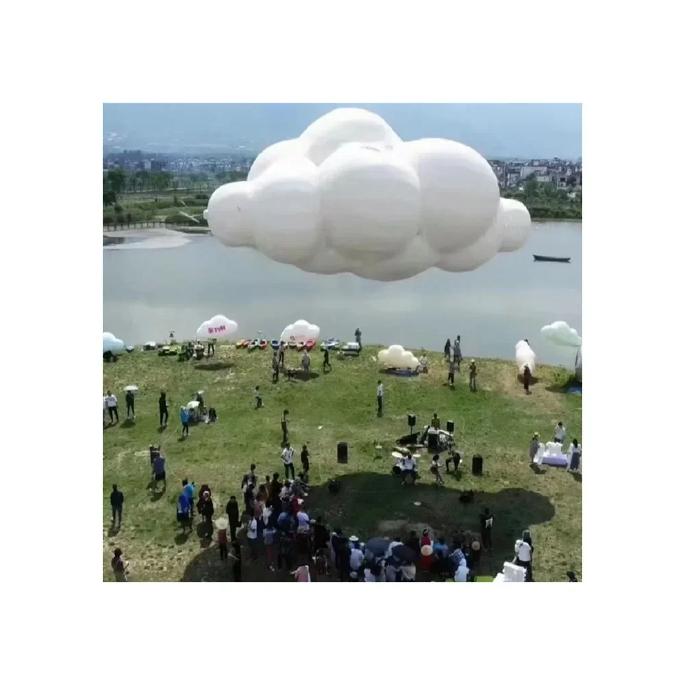 Advertising Inflatable Sky Cloud Balloon inflatable Flying  Cloud Shape Helium Balloon Inflatable Hanging Cloud